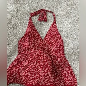 American Eagle Outfitters Red Floral Top